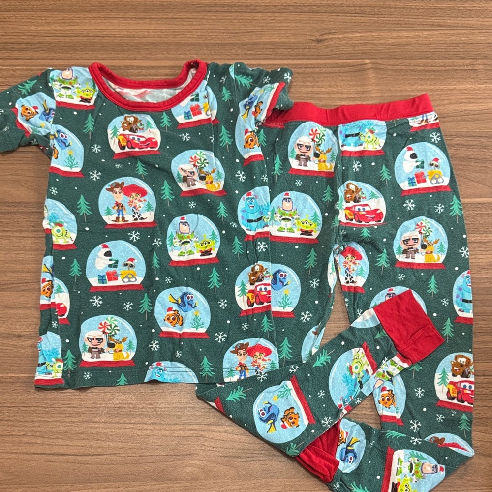 Little Sleepies Green and Red Kids Pajama Set